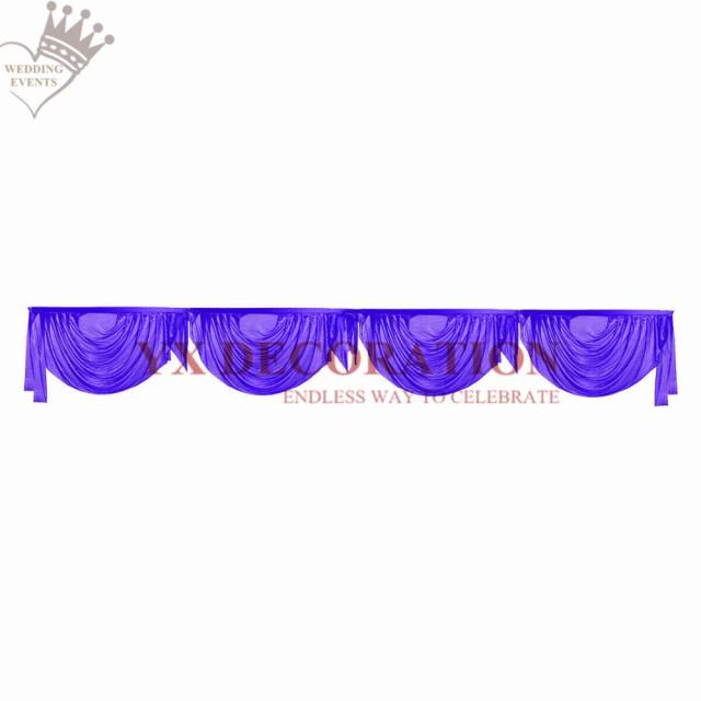 Elegant Ice Silk Swag Drapery for Weddings and Special Events