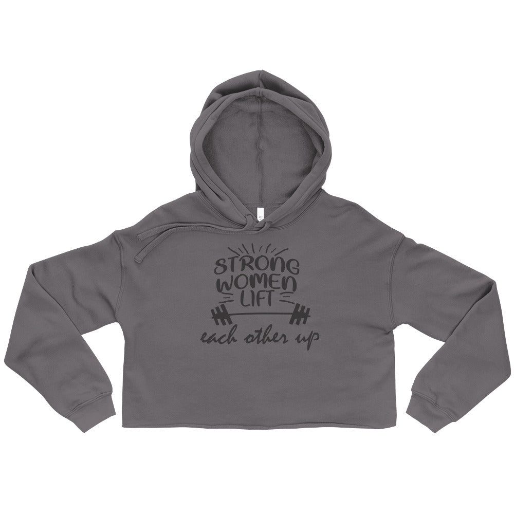 Eco-Friendly Raw Hem Crop Hoodie
