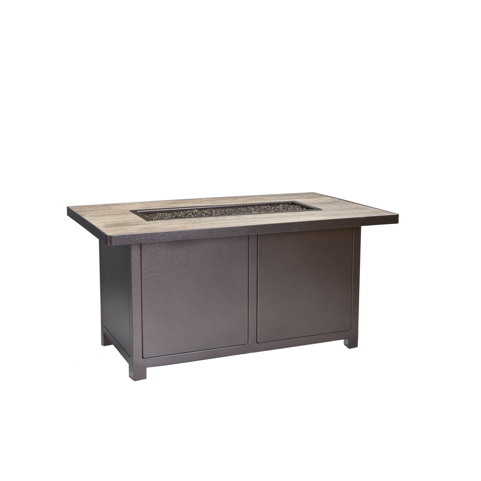 Capri Rectangle Chat Height Fire Pit with Casual Fireside®