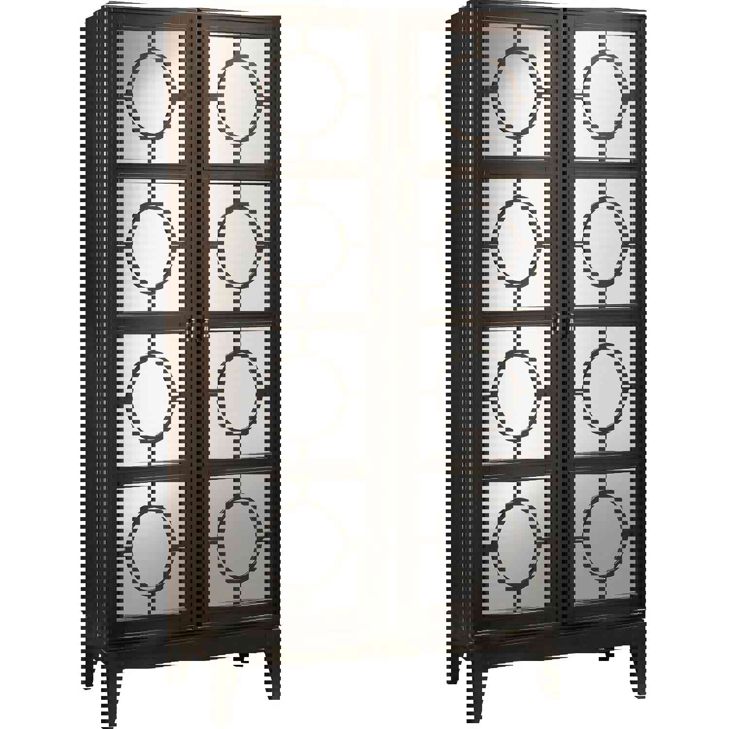 Barolo Wine & Bar Cabinet with Mirrored Doors and Adjustable Shelves