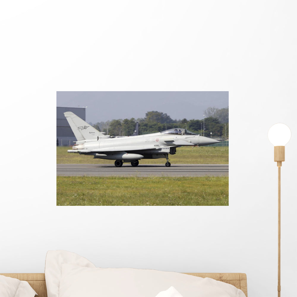 Eurofighter Typhoon 2000 Italian Grounded Wall Decal - Vibrant Aviation Decor