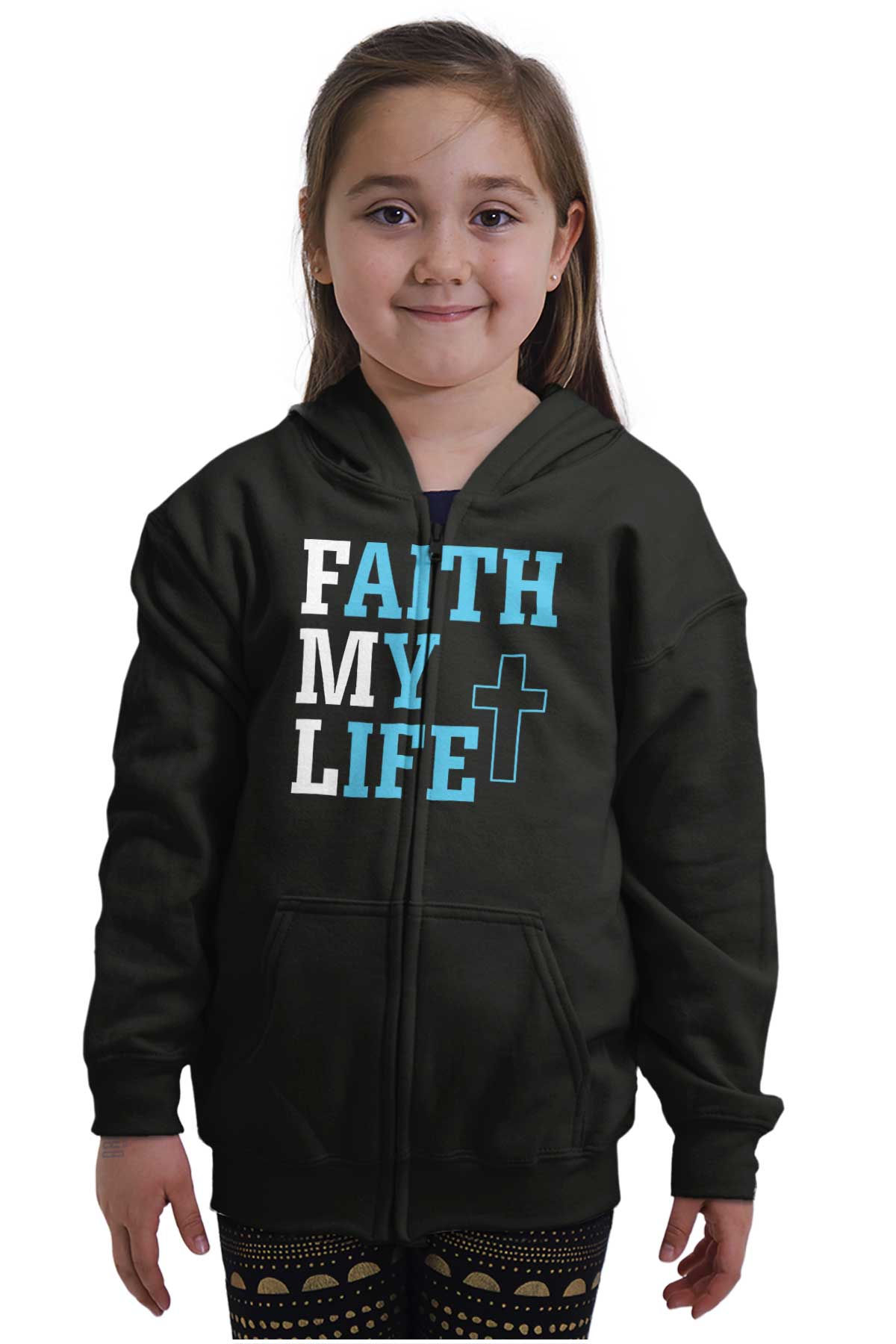 Embrace Your Faith with Christ-Inspired Youth Zip Hoodie