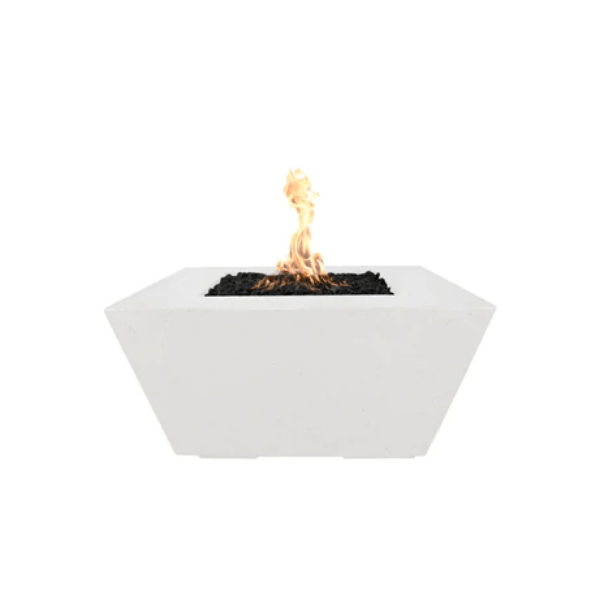 Stylish Outdoor Concrete Fire Pit with Propane Storage