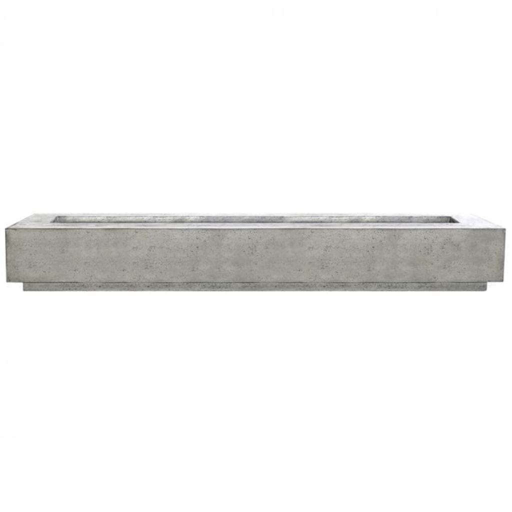 Prism Hardscapes Tavola 110 Rectangular Concrete Gas Fire Pit Table