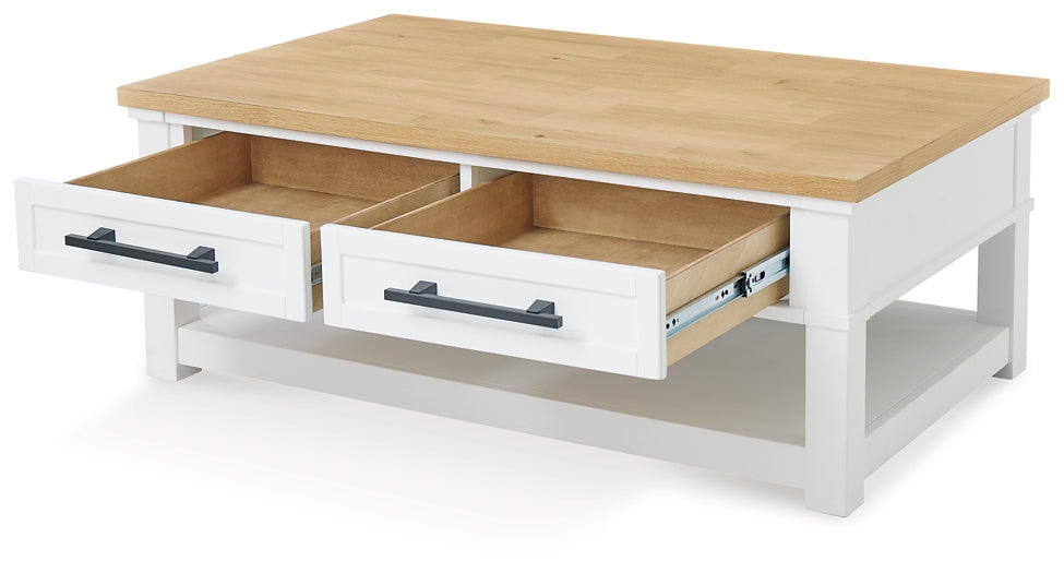 Modern Farmhouse Style Rectangular Coffee Table