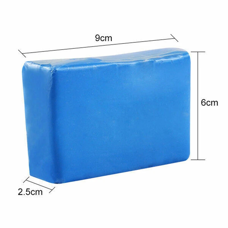 Enhanced Clay Bar Car Cleaning Kit - Magic Blue Detailing Mud for Deep Clean