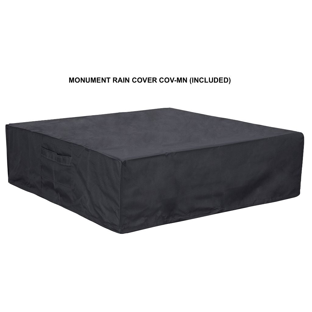 Elegant Outdoor Concrete Fire Pit Table with Natural Gas