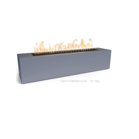 Outdoor Plus Carmen Rectangle Fire Pit with Powder Coated Steel and Free Cover