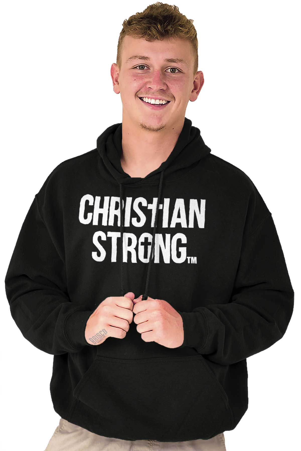 Embrace Your Faith with Christian Strong Logo Hoodie