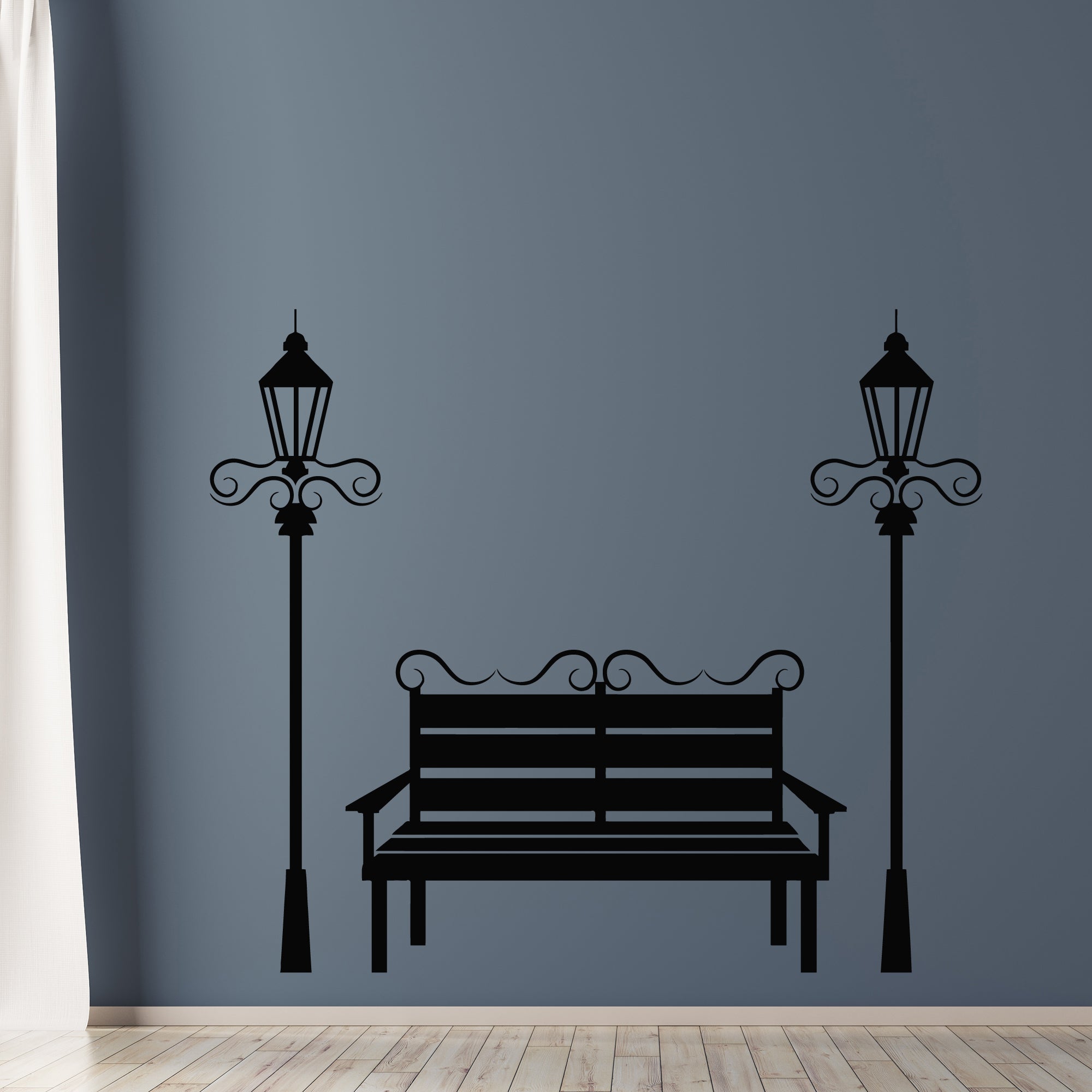 Elegant Outdoor-Inspired Vinyl Wall Decal Lanterns
