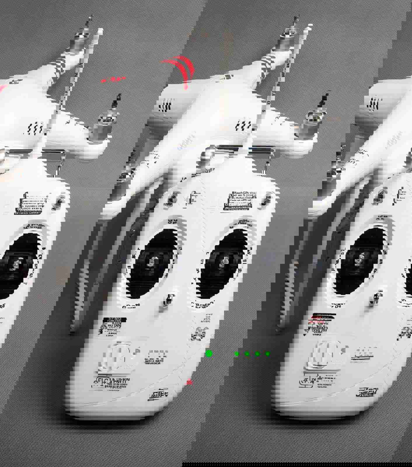 DJI Phantom 3 Standard White/Black Sticker Combo Set for Enhanced Control