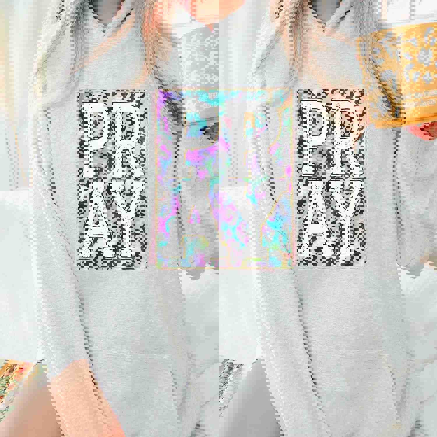 Handcrafted Leopard Pray Hoodie - Unisex Christian Faith Clothing