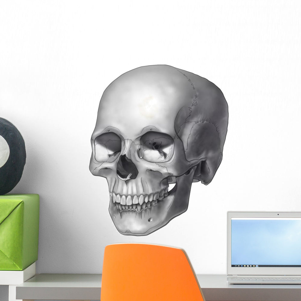 Epic Skull Illustration Wall Decal for Bold Interiors