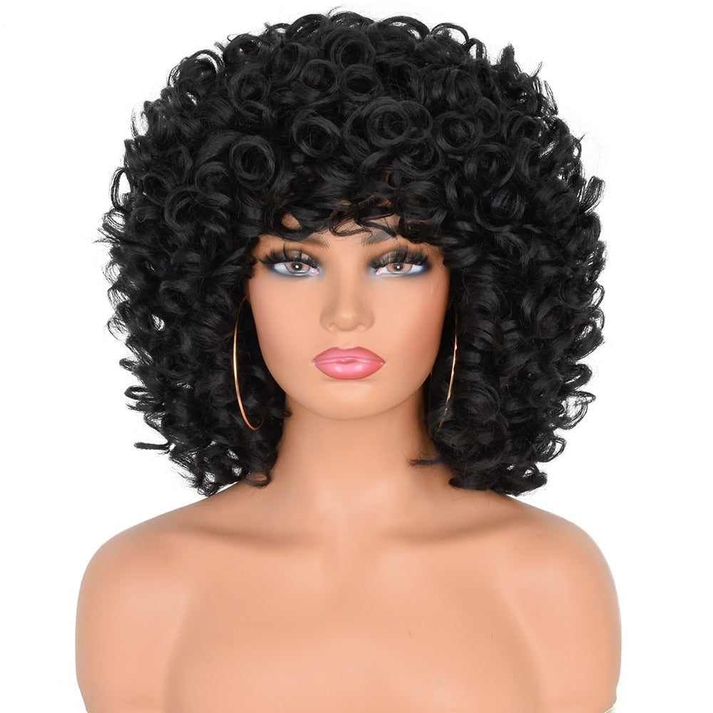 Stylish Short Curly Wine Red Wig for Daily Use and Cosplay