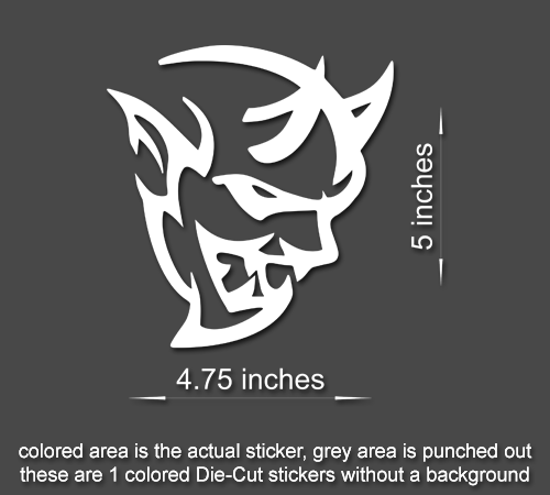 Dodge Challenger Demon Mopar SRT Decal Sticker for Car, Laptop, and More