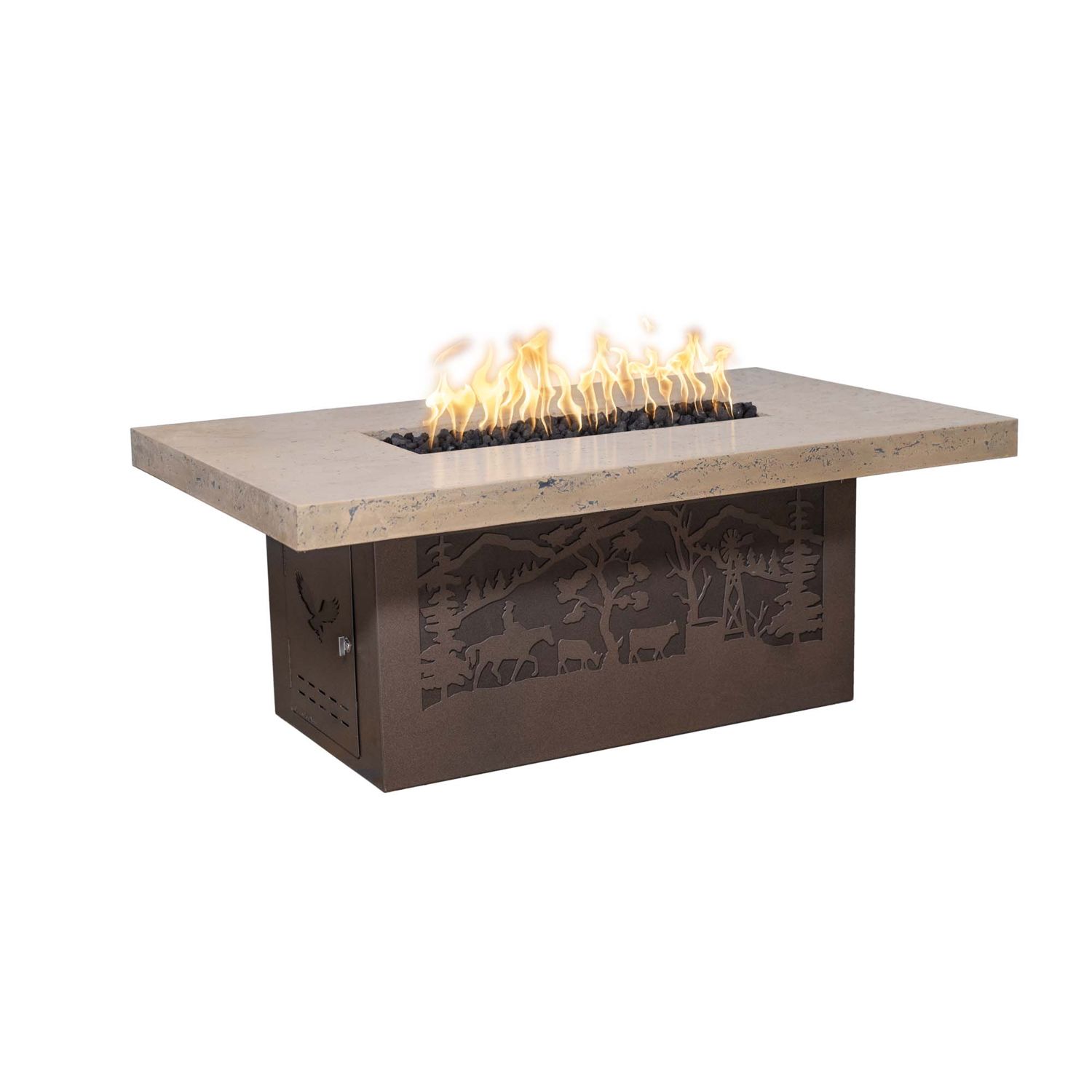 Rectangle Outback Fire Pit - Premium Outdoor Entertainment
