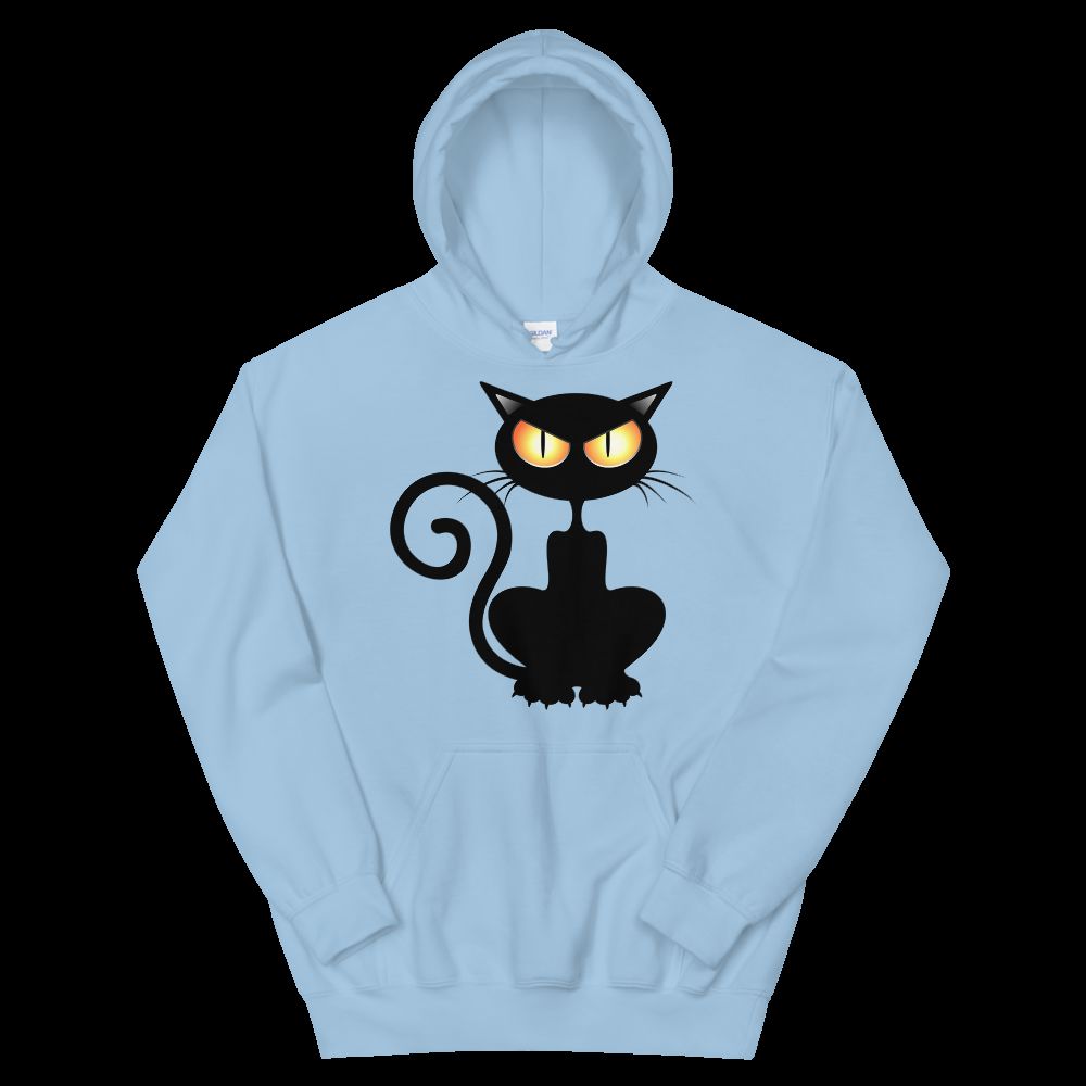 Cozy Black Cat Graphic Hoodie