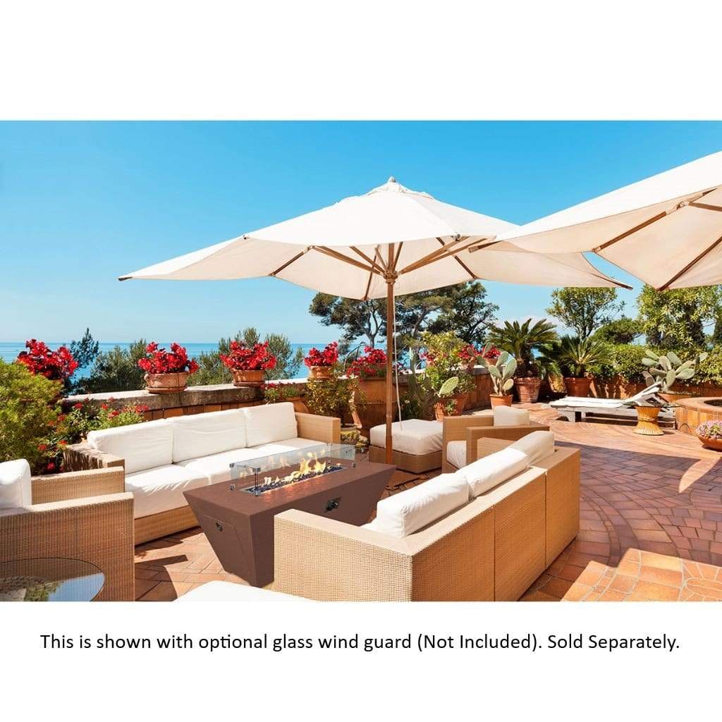 Olympus Athena 30x72 Rectangle Linear Gas Fire Pit Table