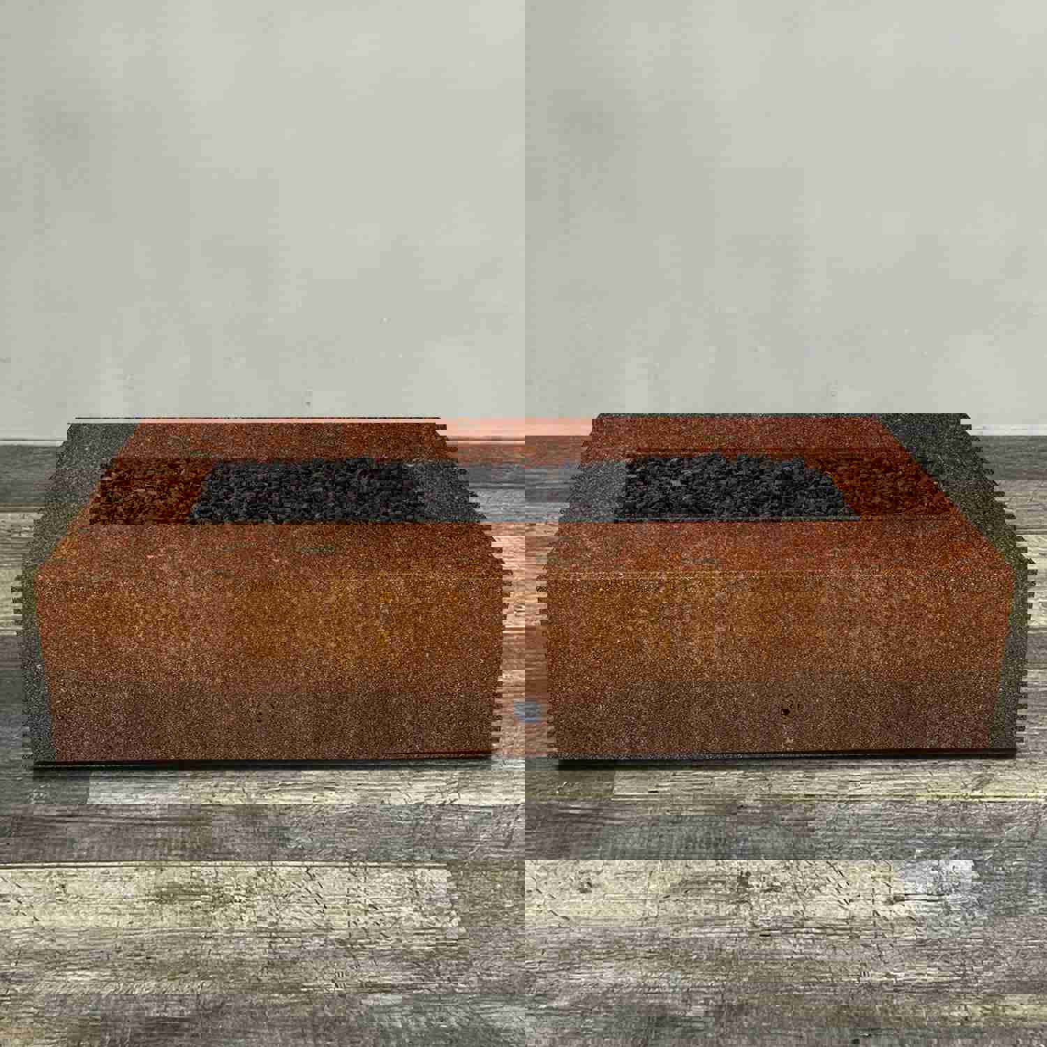 Starfire Designs Gravity 72" x 38" Rectangle Corten Steel Gas Fire Pit