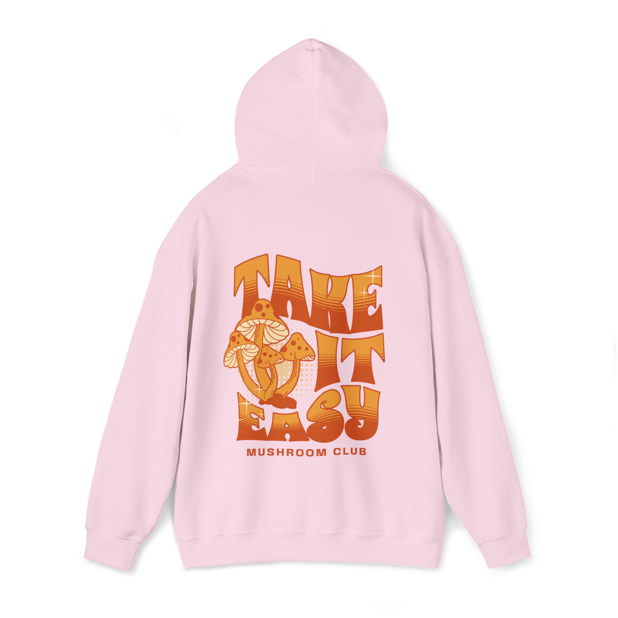 Cozy Mushroom-Printed Motivational Hoodie