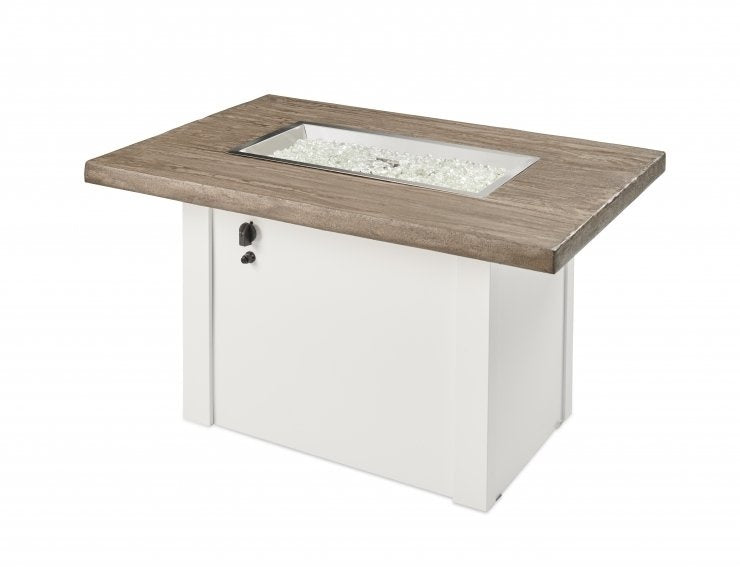 Havenwood Rectangular Gas Fire Pit Table with Crystal Fire® Plus Burner