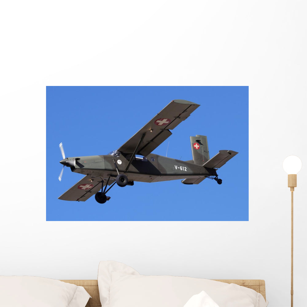 Pilatus PC-6 Swiss Airplane Wall Decal