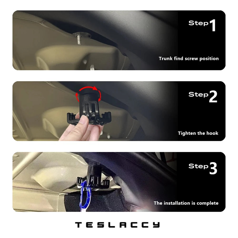 Tesla Model 3 Trunk Hook Organizer, 2022-2021 Edition