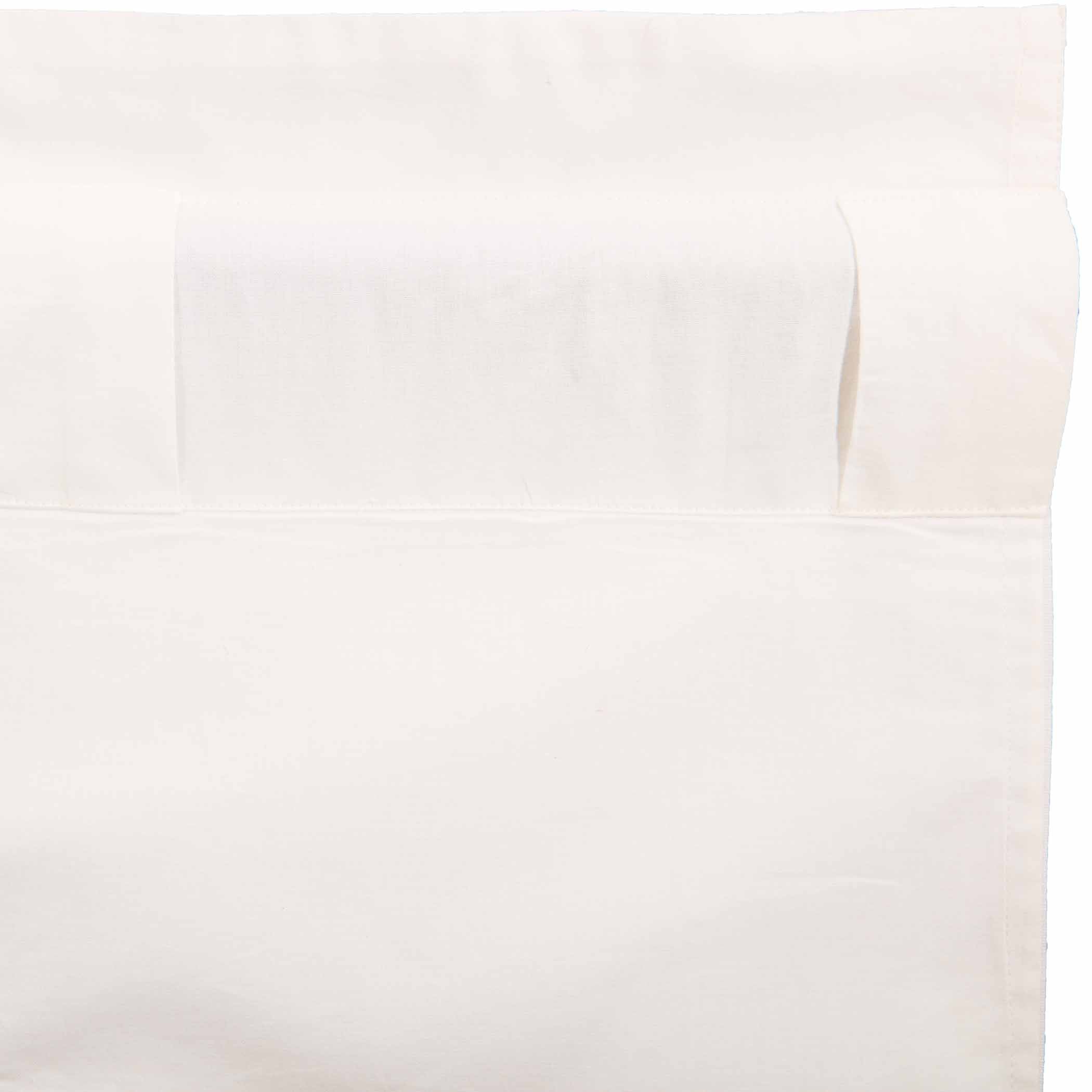 Elegant Country Style Flax Antique White Swag Curtains