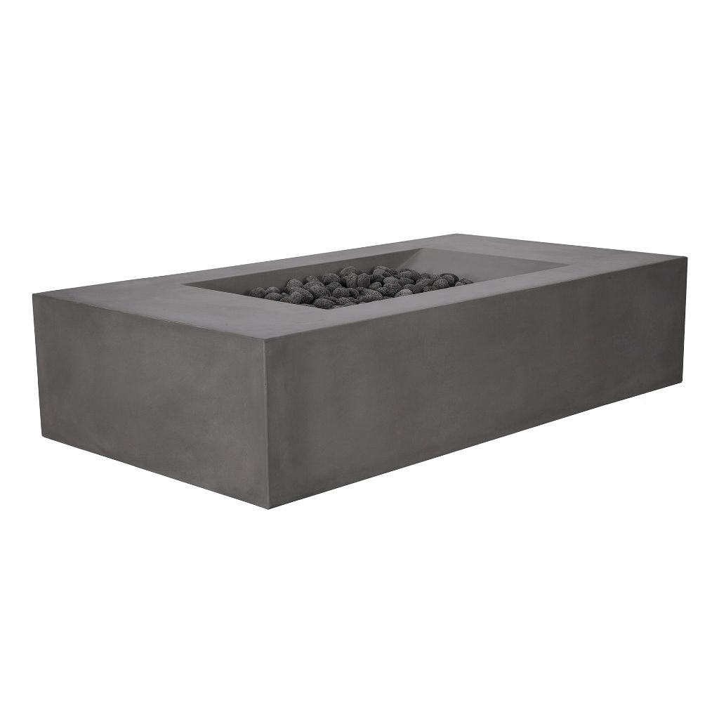 Moderne Rectangle Outdoor Propane Gas Fire Pit Table