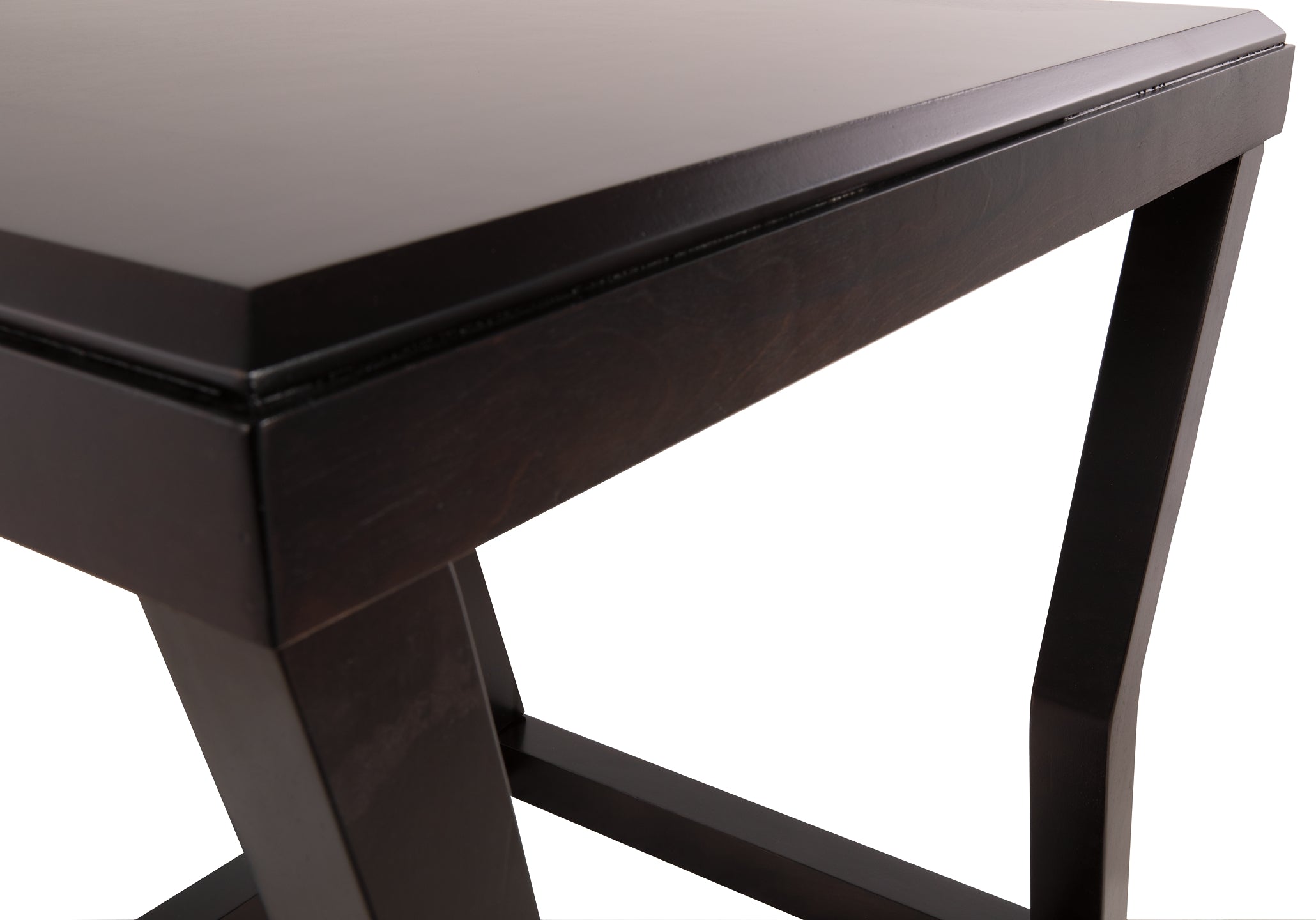 Stylish Espresso Rectangular End Table