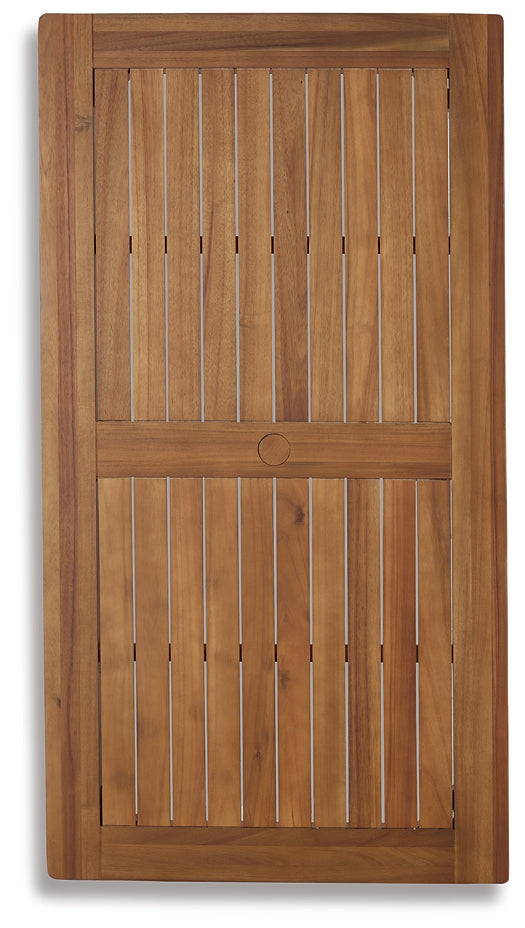 Janiyah Outdoor Acacia Wood Dining Table