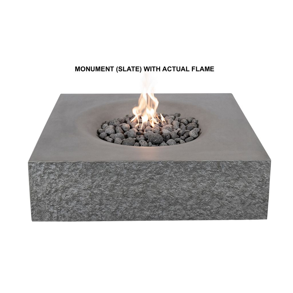 Elegant Outdoor Concrete Propane Fire Pit Table