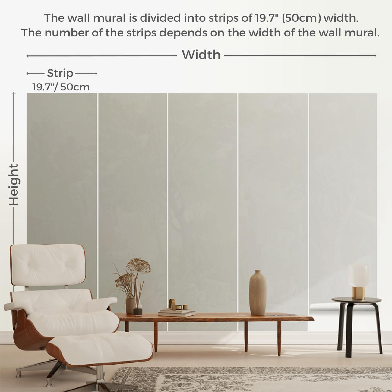 Elegant Stacked Stone Peel & Stick Wall Mural