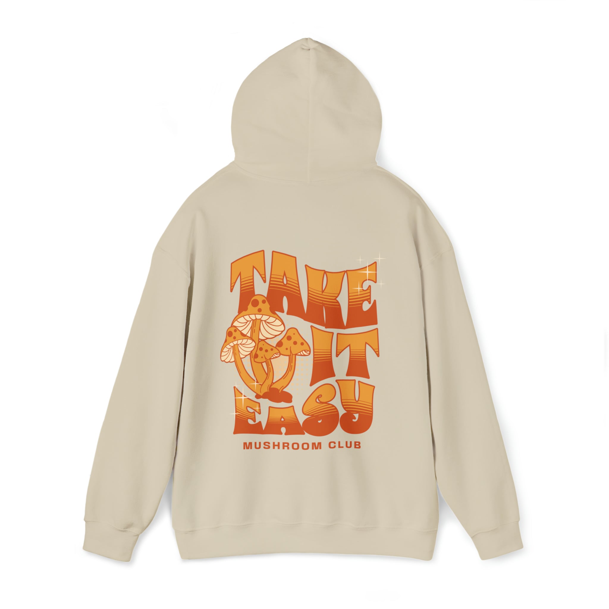 Cozy Mushroom-Printed Motivational Hoodie
