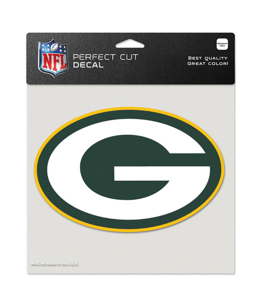 Green Bay Packers 8 x 8 Perfect Cut Decal - Show Your Team Spirit
