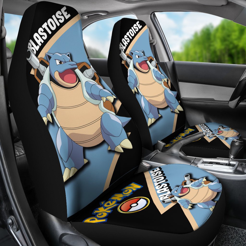 Custom Blastoise Anime Pokemon Car Seat Covers