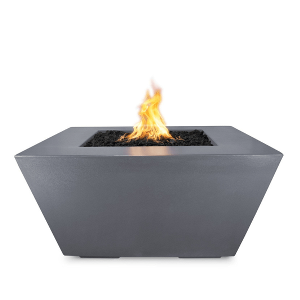 Stylish Outdoor Concrete Fire Pit with Propane Storage