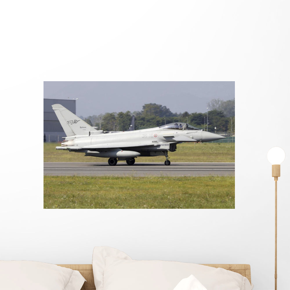 Eurofighter Typhoon 2000 Italian Grounded Wall Decal - Vibrant Aviation Decor