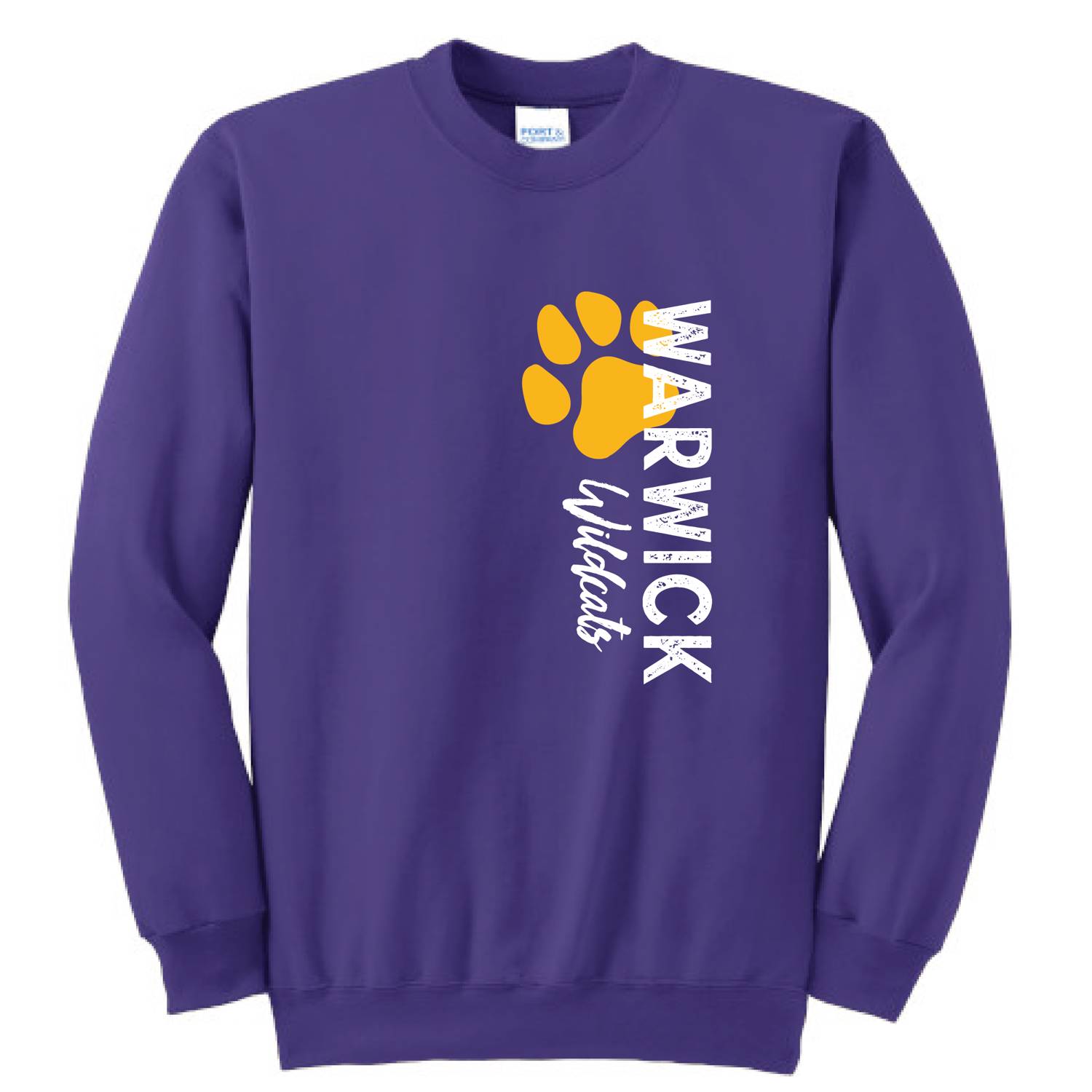 Sanfordville School - Warwick Wildcats Fleece Crewneck Sweatshirt