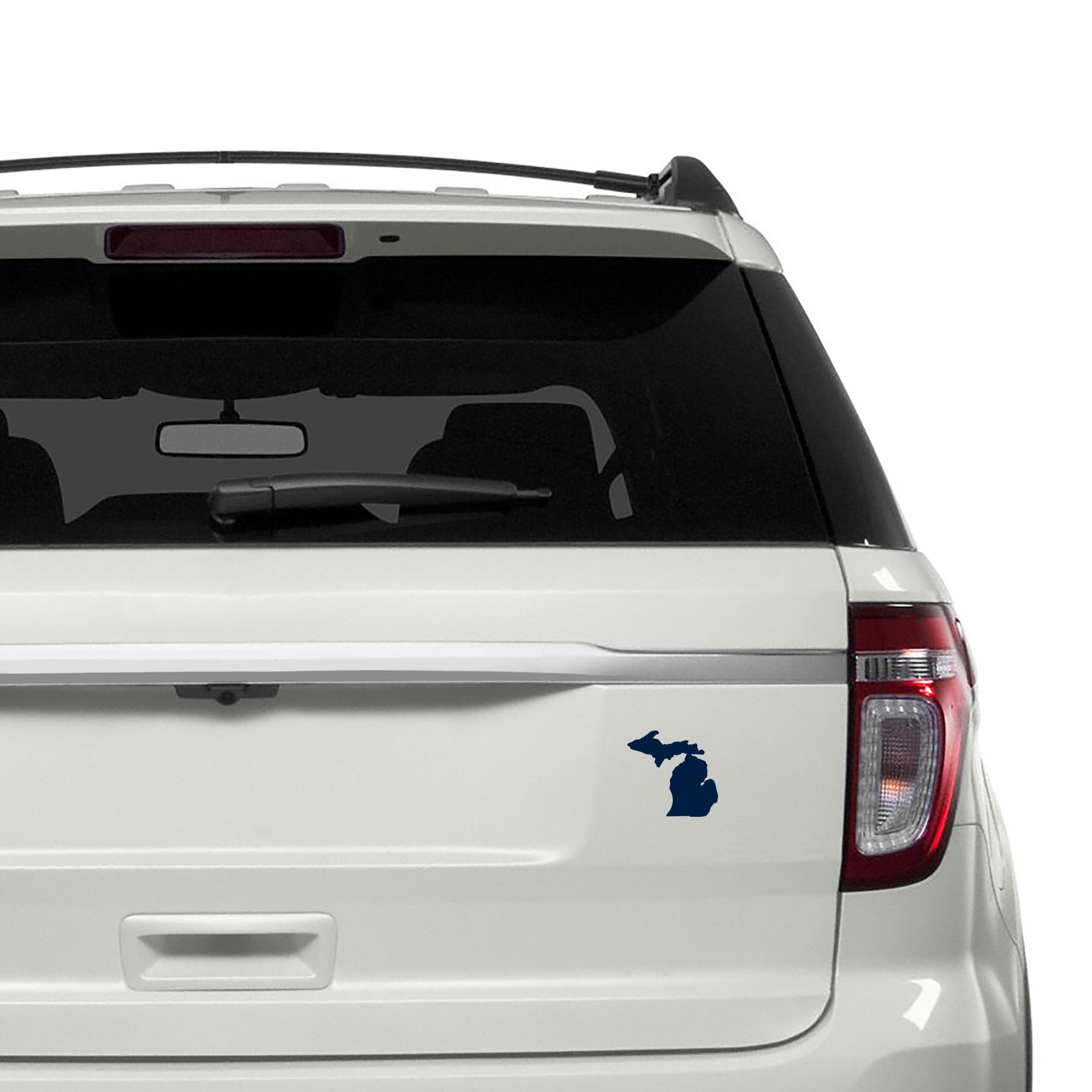 Michigan Wolverines Silhouette Decal - Navy