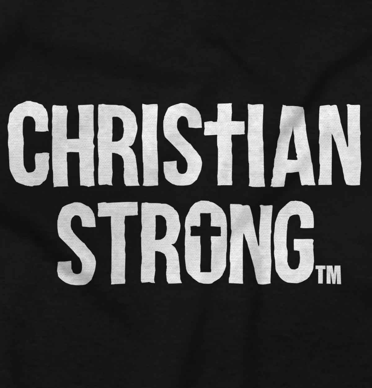 Embrace Your Faith with Christian Strong Logo Hoodie