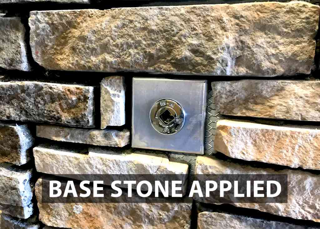 Luxury Outdoor Stone Gas Fire Pit, 48" x 30"