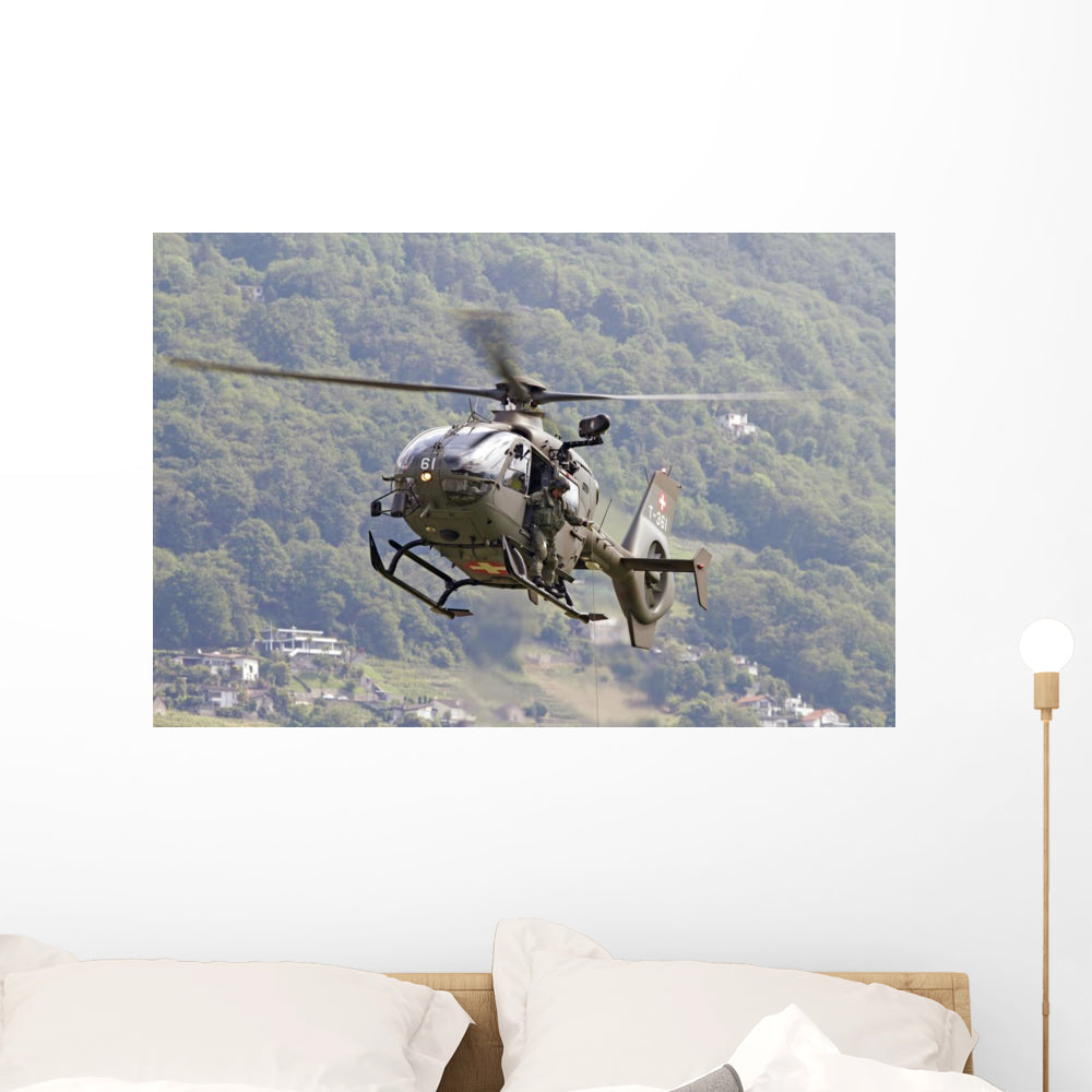 Eurocopter EC635 Swiss Air Helicopter Wall Decal