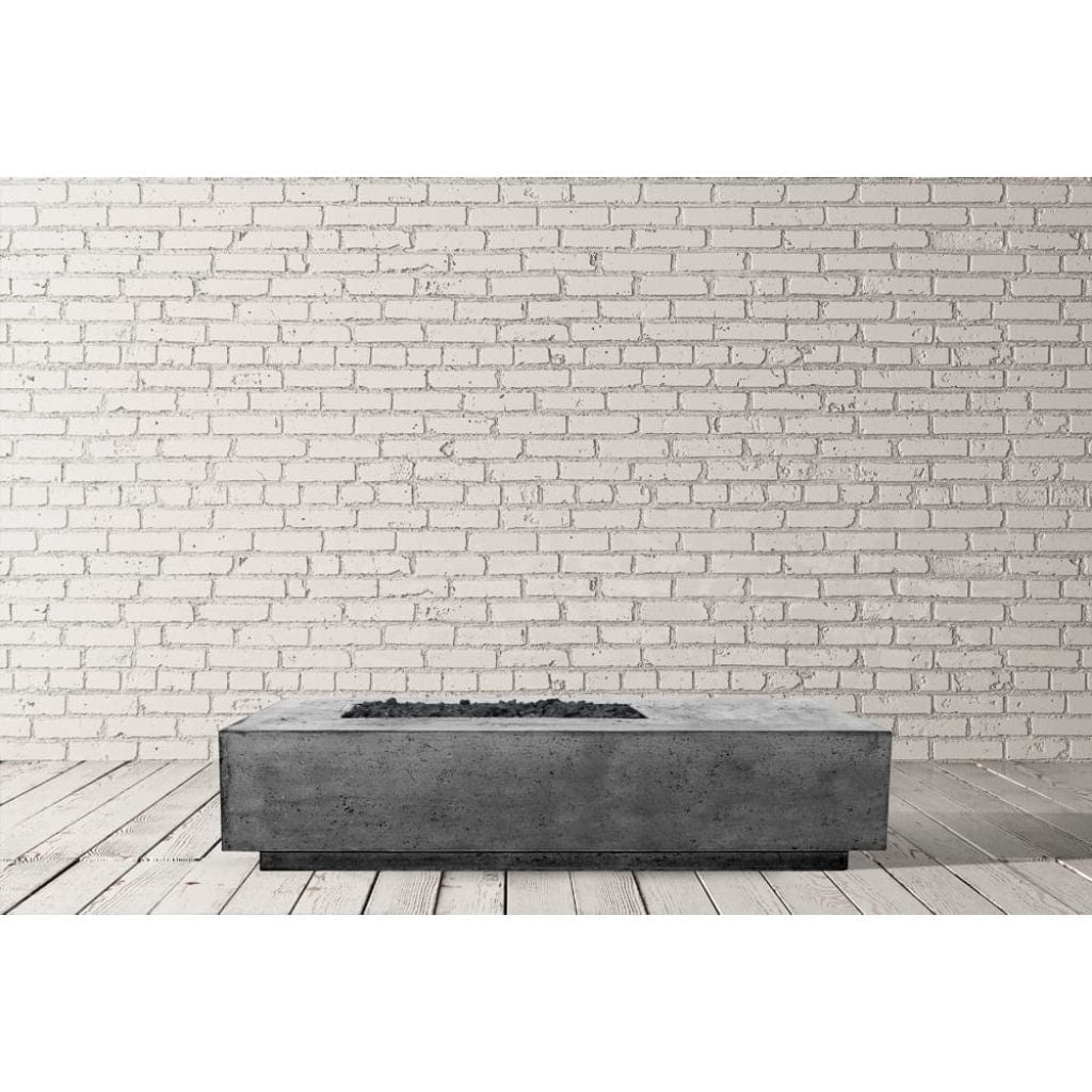 Prism Hardscapes 80" Tavola 5 Asymmetrical Concrete Gas Fire Pit Table