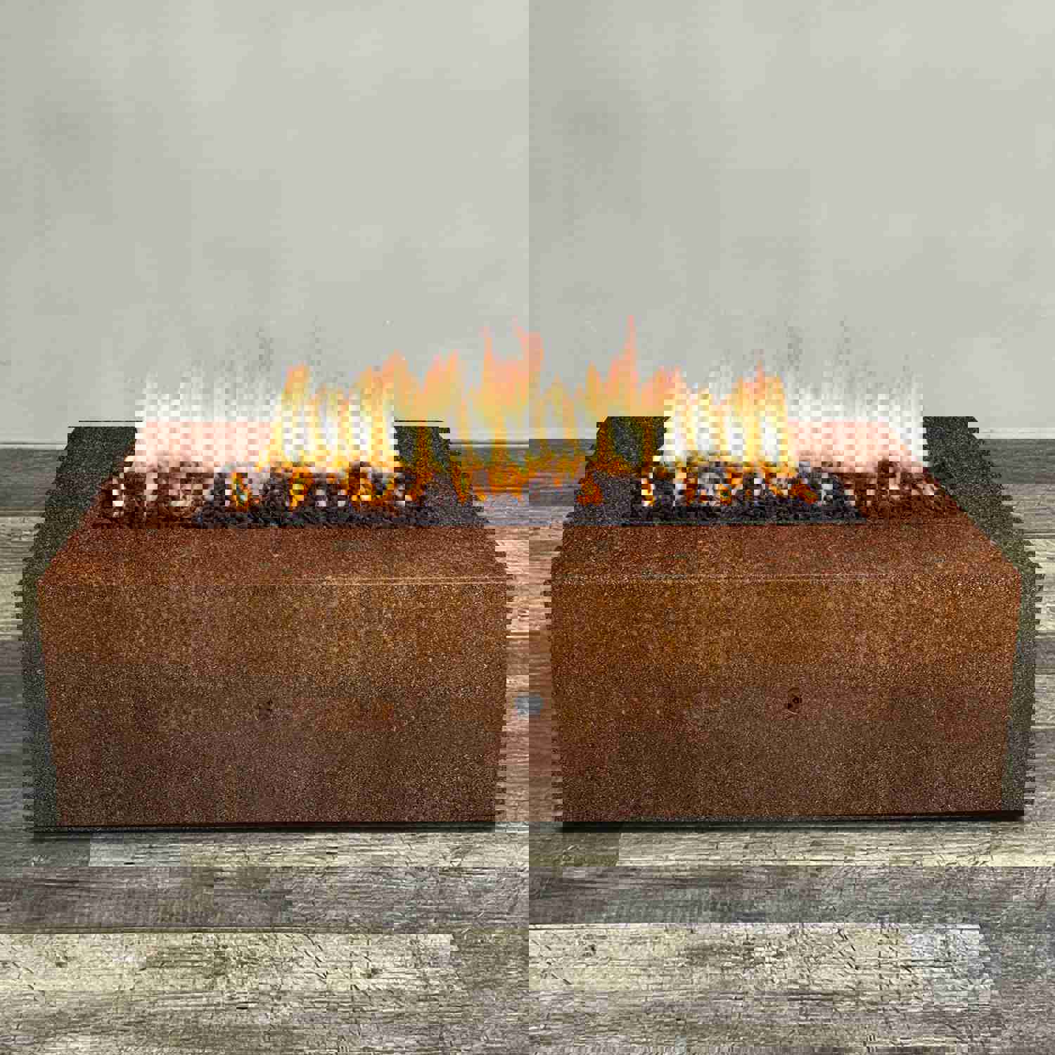 Starfire Designs Gravity 72" x 38" Rectangle Corten Steel Gas Fire Pit