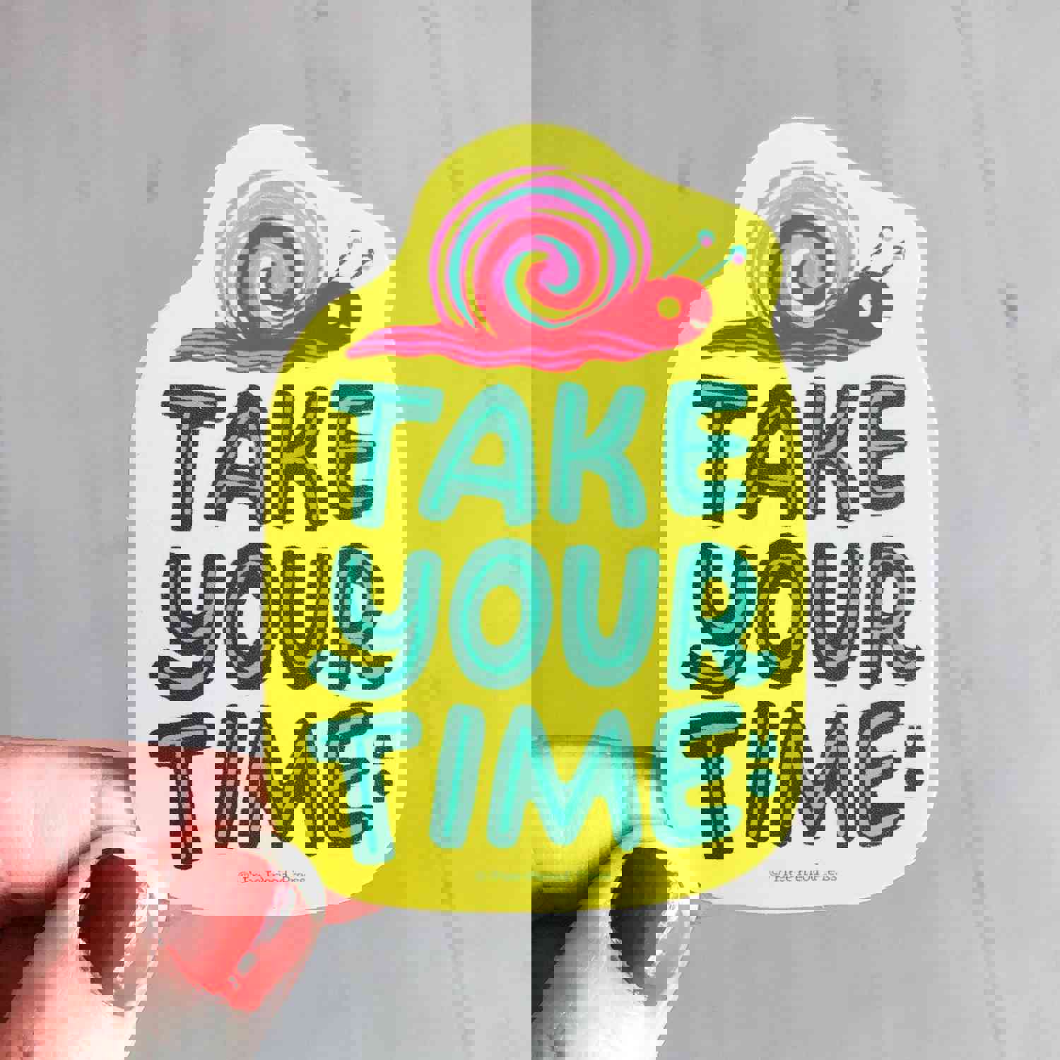 Embrace the Moment with Snail-Paced Vinyl Decal Sticker