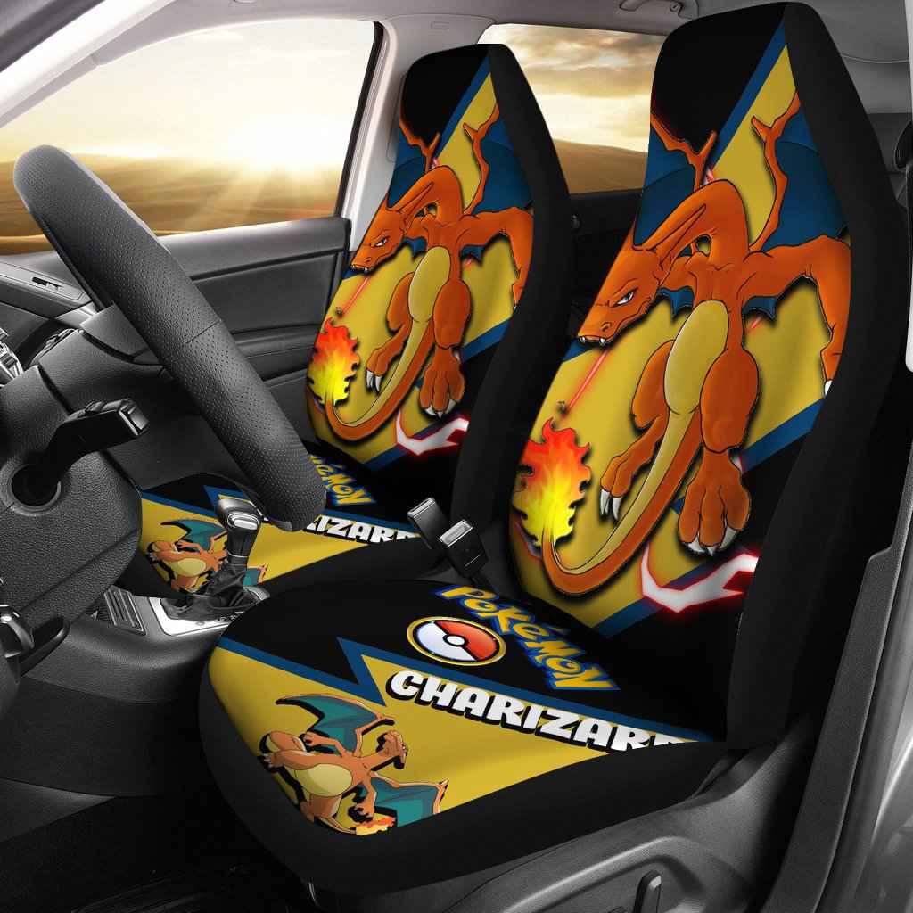 Custom Charizard Anime Pokemon Car Seat Covers