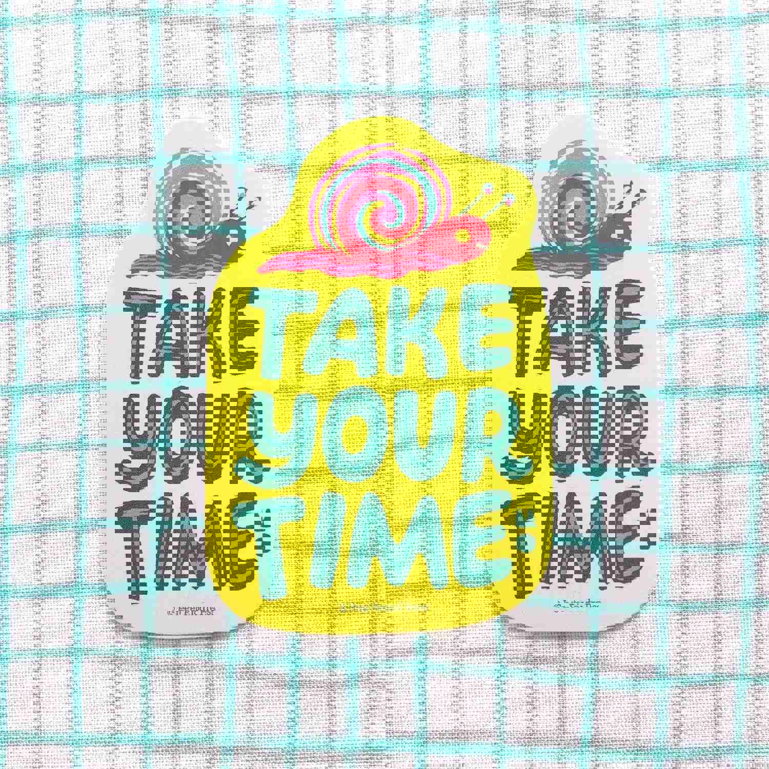 Embrace the Moment with Snail-Paced Vinyl Decal Sticker