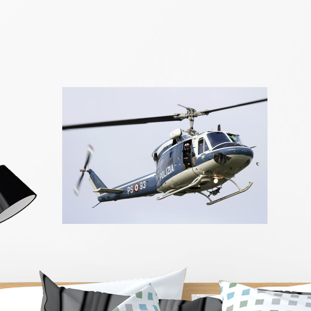 Agusta Bell 212 Italy's Right Profile Vinyl Wall Decal