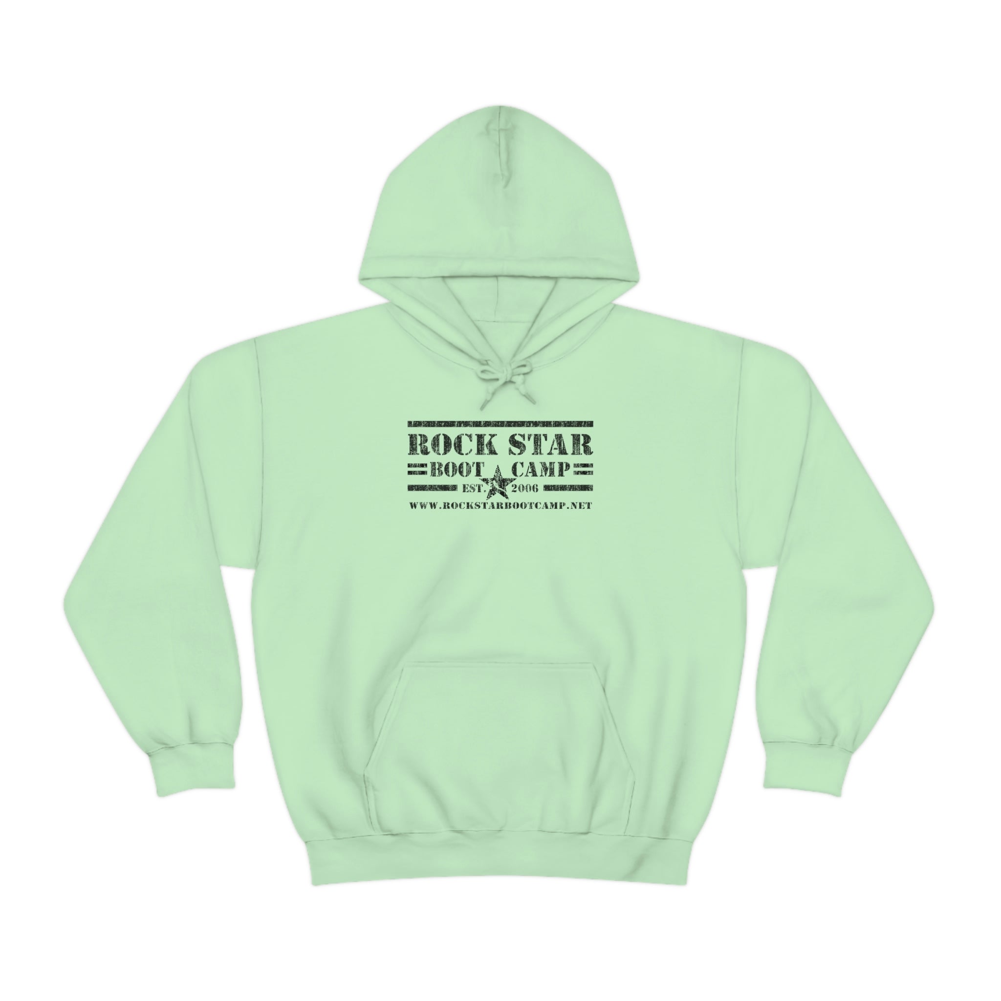 RSBC Unisex Heavy Blend Hooded Sweatshirt - Plush Comfort, Mint Green with Black Logo